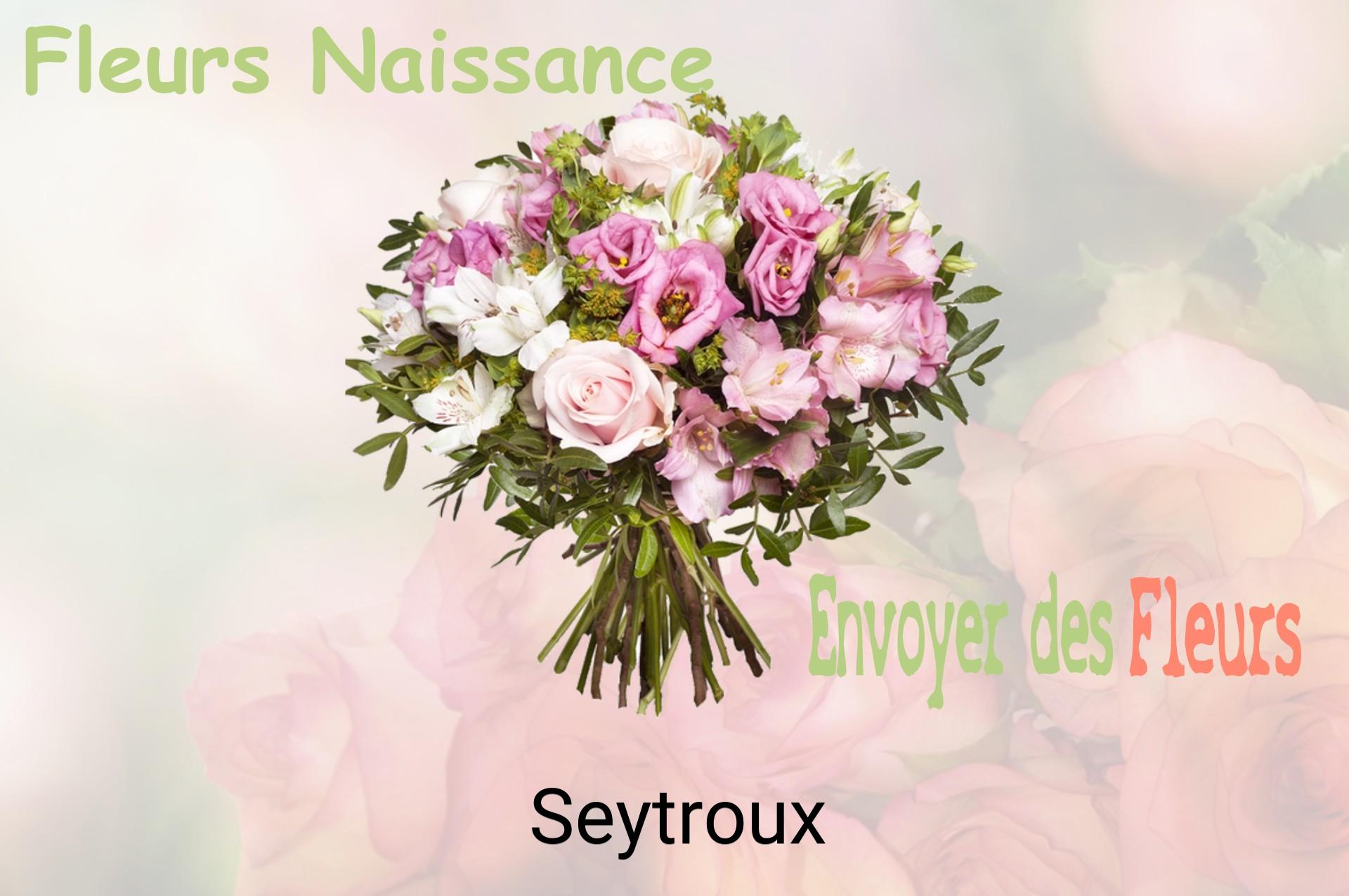 Bouquet de fleurs de naissance livré à Seytroux